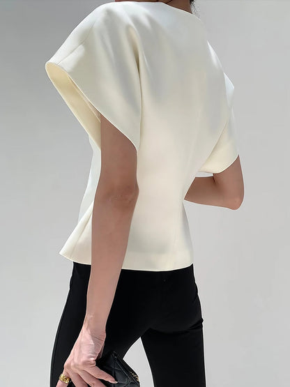 Stijlvolle V-Hals Blouse Voor Modebewuste Vrouwen – Elegante Knopen, Uitstekende Pasvorm & Perfect Voor Zowel Dagelijks Gebruik Als Speciale Gelegenheden.