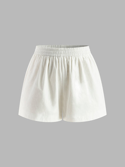 Zomer Dames Set Met Katoenen Haltertop En Korte Broek – Lichtgewicht, Ademend & Perfect Voor Warme Dagen