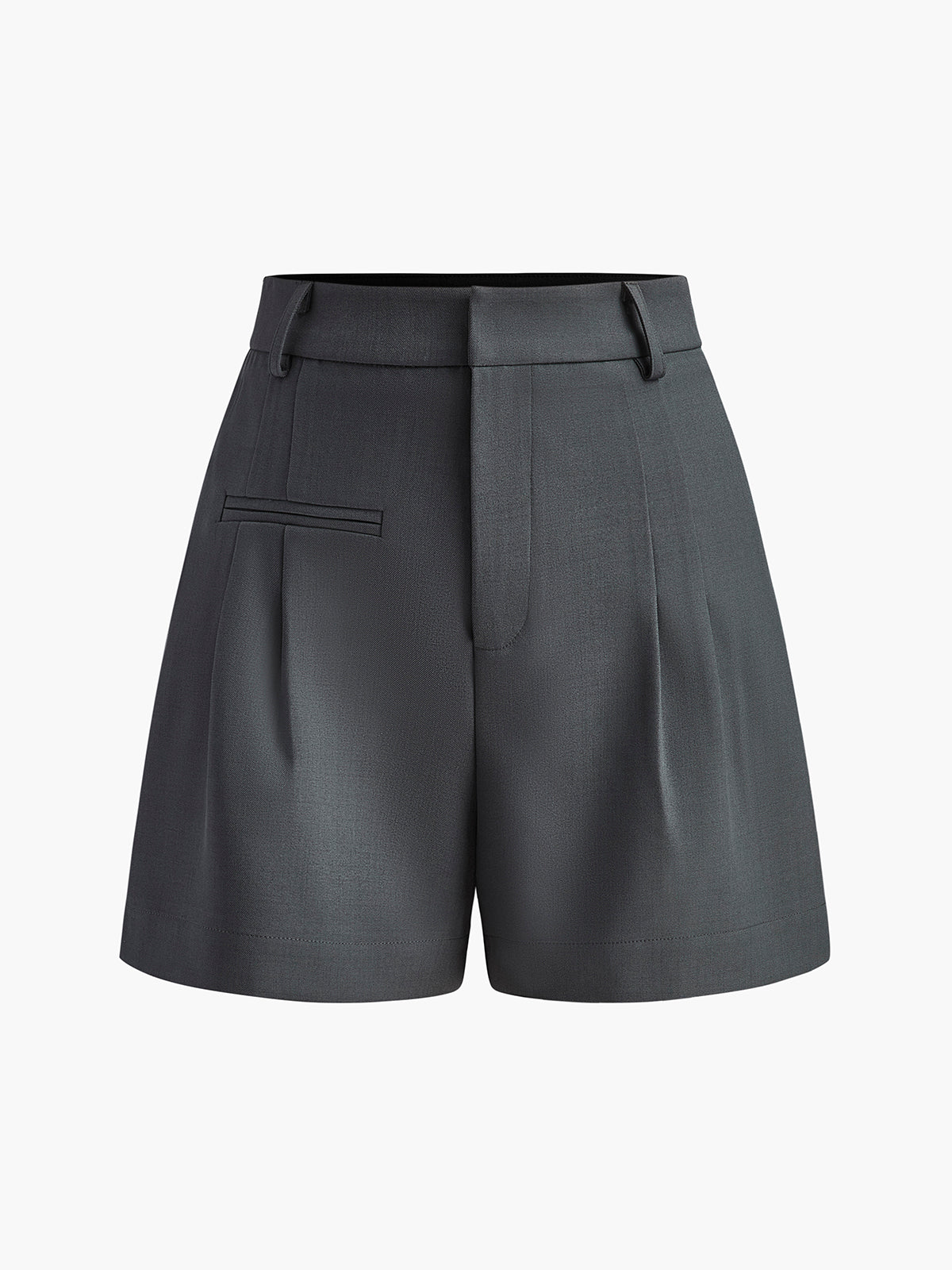 Dames Korte Broek Met Middelhoge Taille En Plissé Details – Zomer, Ademend & Perfect Voor Stijlvolle Dagelijkse Looks