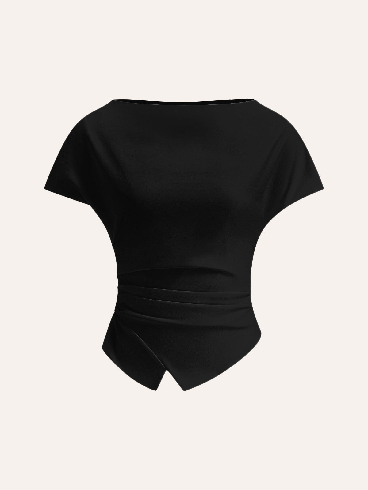 Asymmetrisch Gelaagd T-Shirt Voor Vrouwen – Elastische Stof, Modieus Design & Ideaal Voor Casual Uitjes Of Een Avondje Uit.