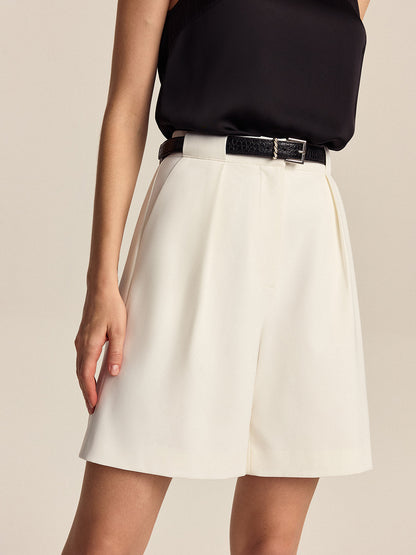 Elegante Dames Korte Broek Met Hoge Taille – Zomer, Ademend Katoen & Perfect Voor Casual En Chique Outfits