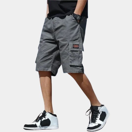 Korte Broek Voor Heren – Cargo Model, Stevige Stof & Praktisch Voor Zomer