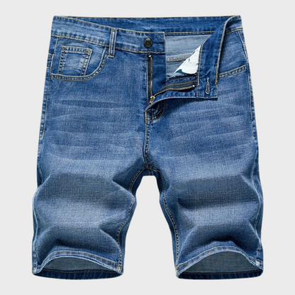 Denim Korte Broek Voor Heren – Stretchstof, 5-Pocket & Zomerproof