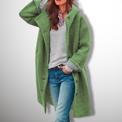Oversized Wollen Mantel Voor Dames – Comfortabel En Stijlvol Voor Herfst En Winter