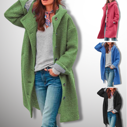 Oversized Wollen Mantel Voor Dames – Comfortabel En Stijlvol Voor Herfst En Winter