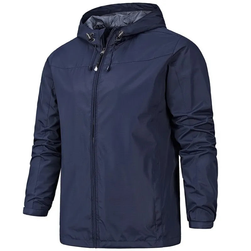 Heren Softshell Windbreaker Met Capuchon – Functionele Tussenjas Voor Lente En Herfst