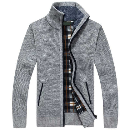 Gebreid Heren Vest Met Rits – Stijlvol Licht Gevoerd Vest Voor Frisse Lentedagen & Zomeravonden