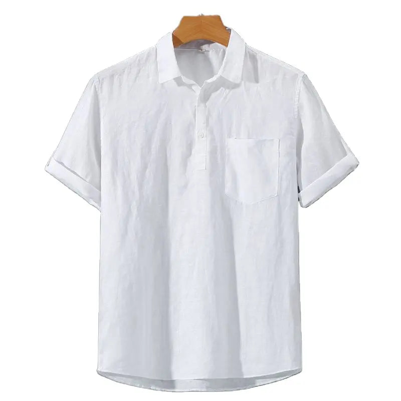 Linnen Polo Voor De Casual Man – Ademend Materiaal, Tijdloze Kleur & Ideaal Voor Zomerse Ontmoetingen.