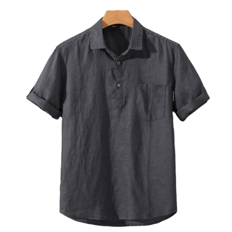 Linnen Polo Voor De Casual Man – Ademend Materiaal, Tijdloze Kleur & Ideaal Voor Zomerse Ontmoetingen.