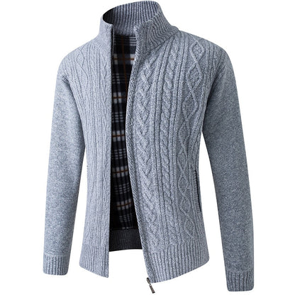 Gebreid Heren Vest Met Rits – Stijlvol Licht Gevoerd Vest Voor Frisse Lentedagen & Zomeravonden