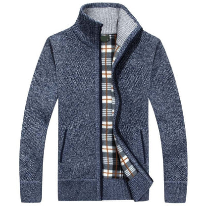 Gebreid Heren Vest Met Rits – Stijlvol Licht Gevoerd Vest Voor Frisse Lentedagen & Zomeravonden