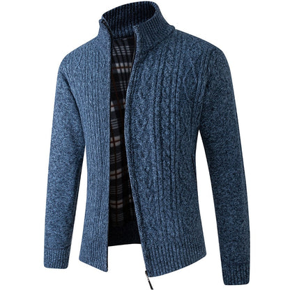 Gebreid Heren Vest Met Rits – Stijlvol Licht Gevoerd Vest Voor Frisse Lentedagen & Zomeravonden