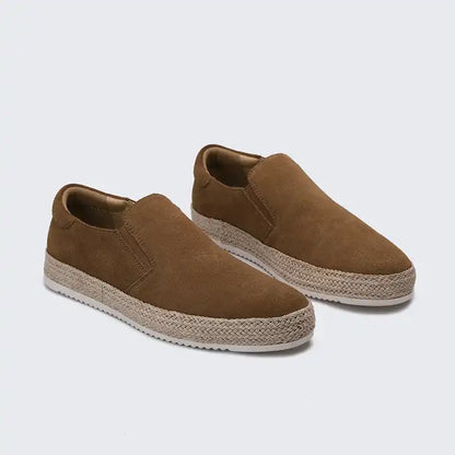Heren instappers met espadrille zool – slip-on design, ademend & ideaal voor zomerlooks
