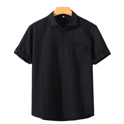 Linnen Polo Voor De Casual Man – Ademend Materiaal, Tijdloze Kleur & Ideaal Voor Zomerse Ontmoetingen.