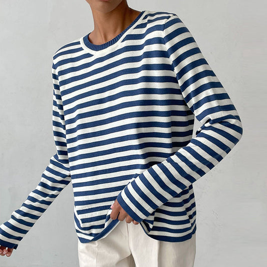 Gestreepte Longsleeve Top Voor Dames – Tijdloos, Veelzijdig En Altijd Stijlvol Voor Lente & Herfst