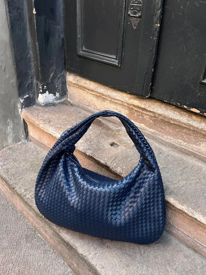 Tas Voor Dames – Luxe Gevlochten Schoudertas / Hobo Bag Met Ruim Formaat Voor Werk, Stad & Avondgebruik (Vier Seizoenen)