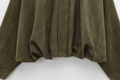 Dames Oversized Suède Jas