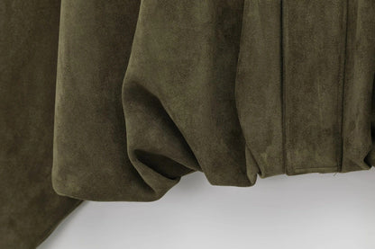 Dames Oversized Suède Jas