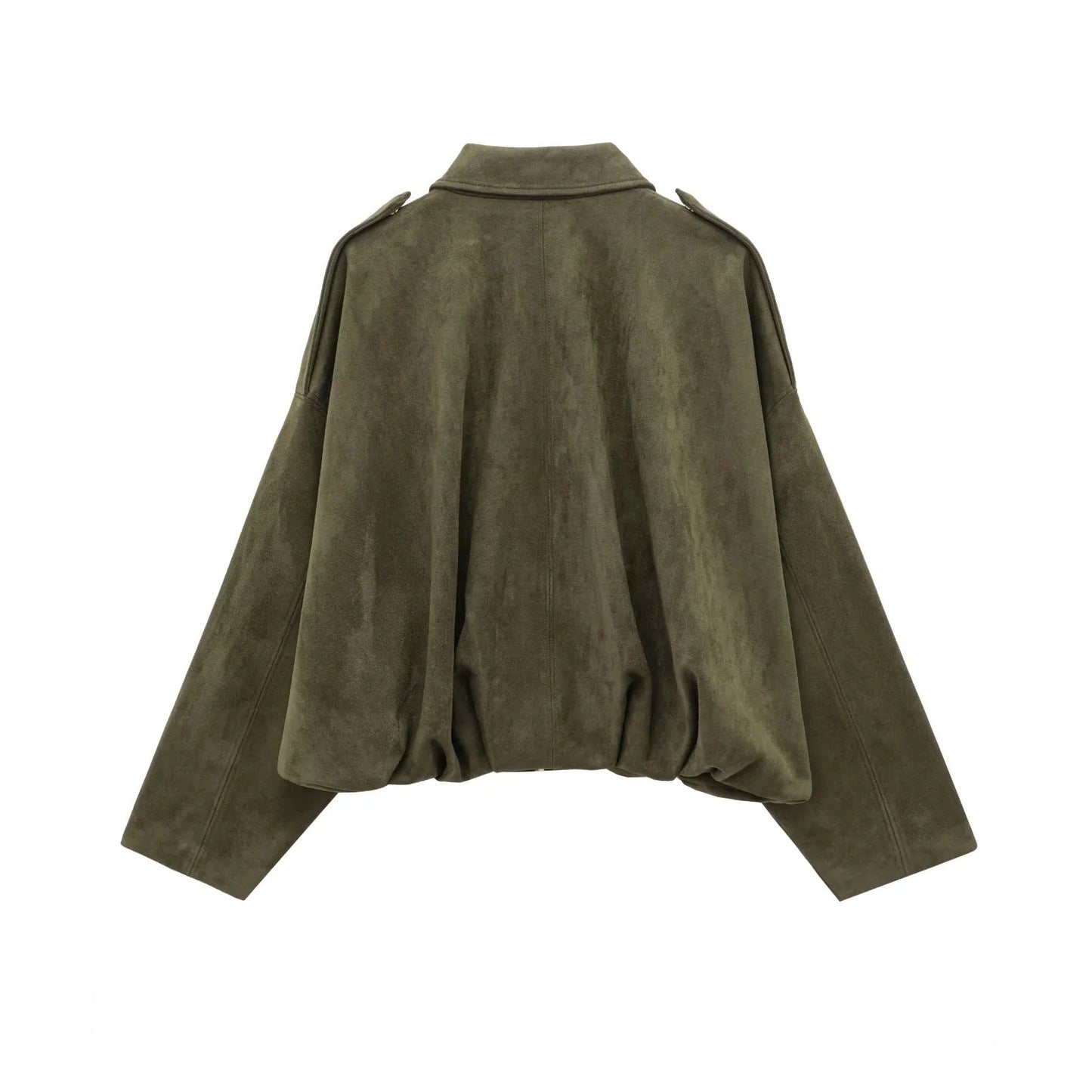 Dames Oversized Suède Jas