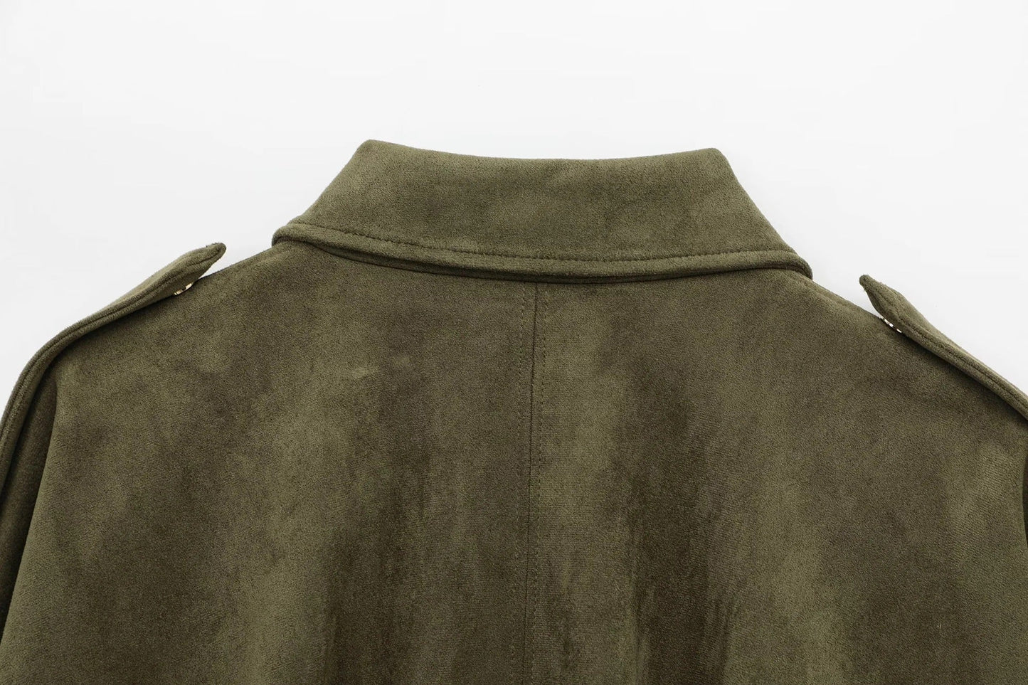 Dames Oversized Suède Jas