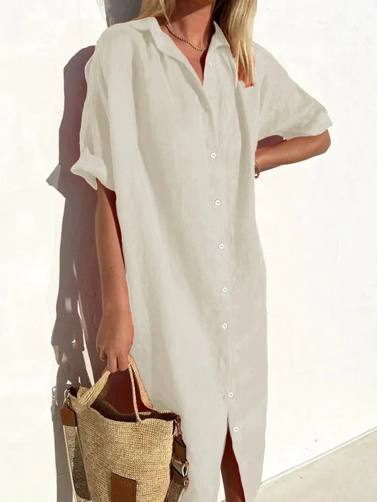 Lotte | Knoopjurk Van Linnen En Katoen – Zomer, Licht & Casual Chic