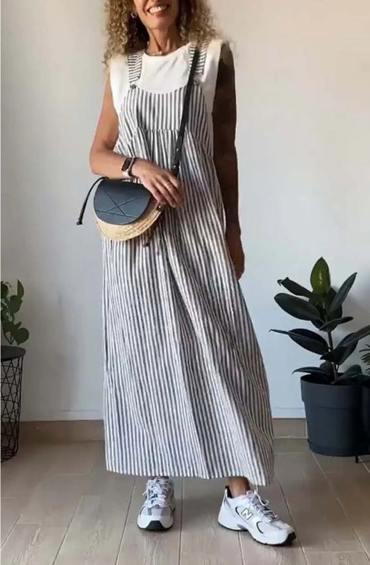 Luchtige Streepjessalopette Met Relaxed Fit – Casual Zomerfavoriet
