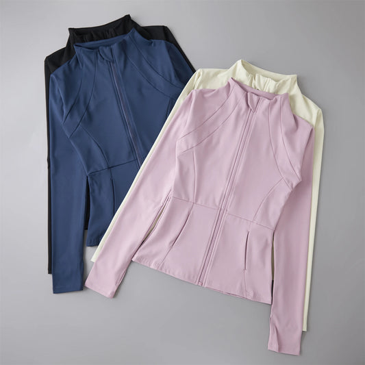 Sportjack Voor Dames – Getailleerde Pasvorm, Stretch Comfort & Ideaal Voor Training En Athleisure (Voorjaar, Zomer, Herfst)