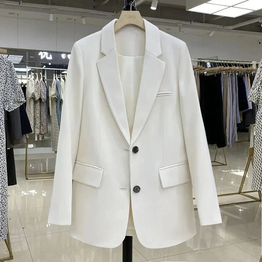 Dames Blazer Met Reverskraag En Steekzakken