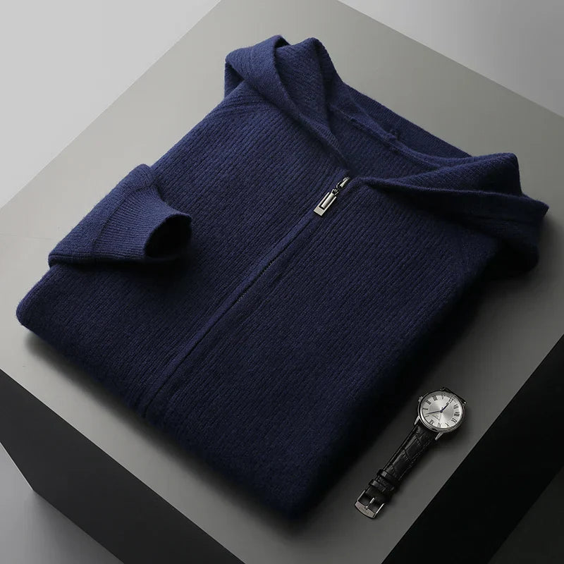 Gebreide Hoodie Heren