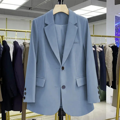 Dames Blazer Met Reverskraag En Steekzakken