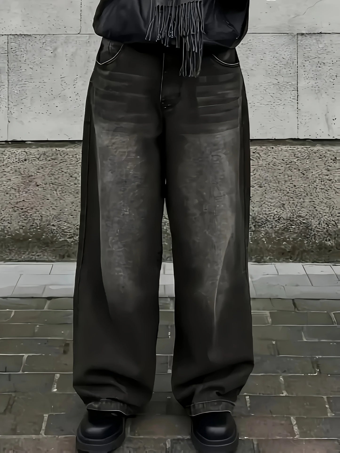 Statement Wide Leg Jeans