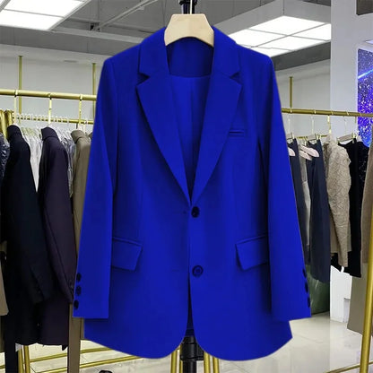 Dames Blazer Met Reverskraag En Steekzakken
