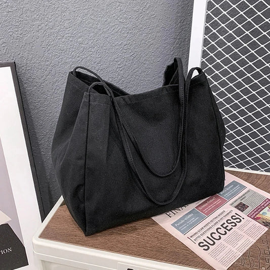 Canvas Shopper Schoudertas Dames