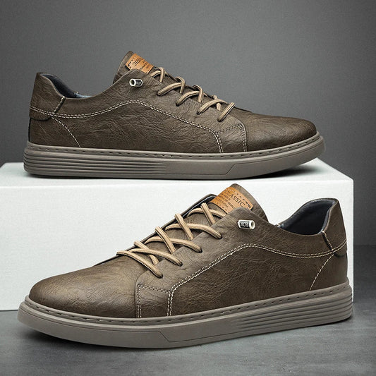 Heren Sneaker Met Comfortzool – Vetersluiting, Lichtgewicht & Voorjaar & Zomer