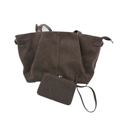 Suède Look Handtas Dames