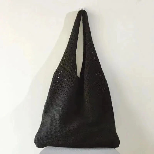 Tote Bag Voor Dames – Gehaakte Tas Met Schouderhengsels & Ruim Formaat Voor Dagelijks Gebruik, Citytrips & Strand (Zomer, Voorjaar)