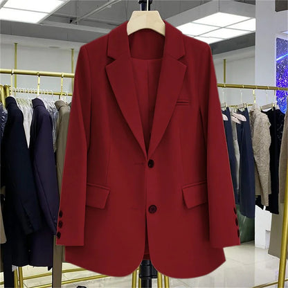 Dames Blazer Met Reverskraag En Steekzakken