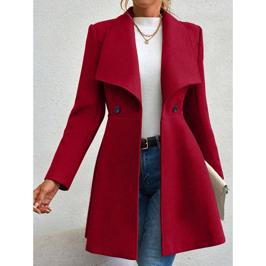Manteljas Dames Wollook