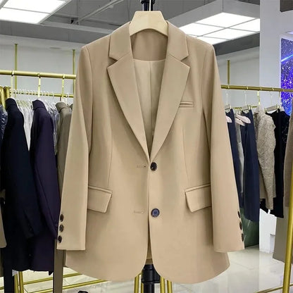 Dames Blazer Met Reverskraag En Steekzakken
