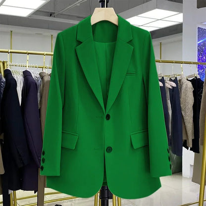 Dames Blazer Met Reverskraag En Steekzakken