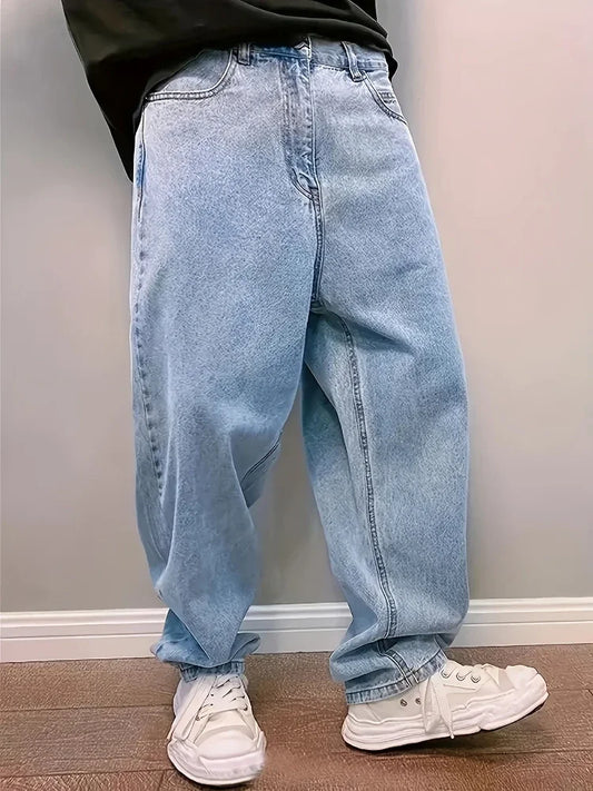 Baggy Jeans Met Elastische Enkels