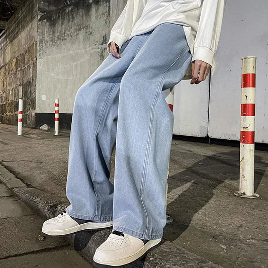 Heren High Waist Wide Leg Jeans