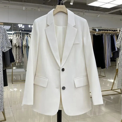 Dames Blazer Met Reverskraag En Steekzakken