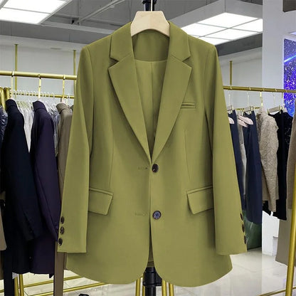 Dames Blazer Met Reverskraag En Steekzakken