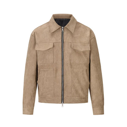 Heren Suède Look Jas