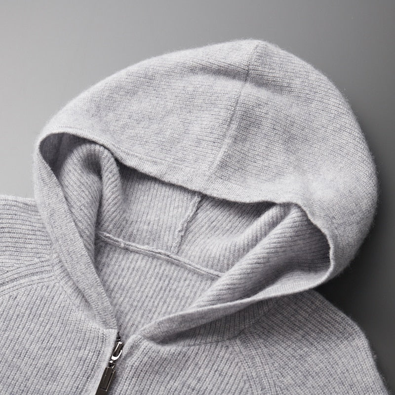 Gebreide Hoodie Heren