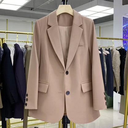 Dames Blazer Met Reverskraag En Steekzakken