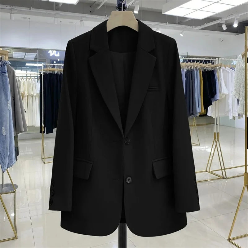 Dames Blazer Met Reverskraag En Steekzakken