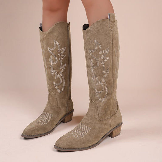 Western Suède Look Laarzen
