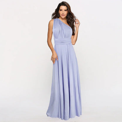 Infinity Damesjurk Met Lange Rok – Veelzijdige Maxi Jurk Met Wikkelbare Top